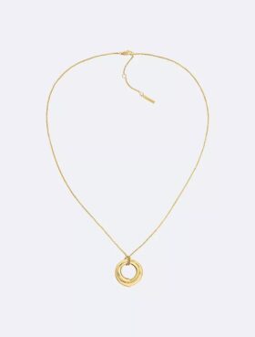 Collier avec pendentif rond sculptural