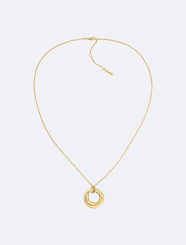 Collier avec pendentif rond sculptural Collier avec pendentif rond sculptural
