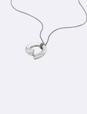 Collier avec pendentif rond sculptural