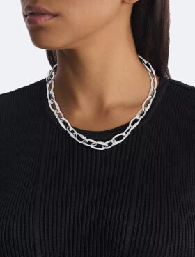 Collier à maillons de forme organique