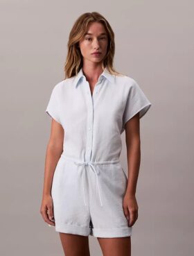 Combinaison en gaze de coton et viscose