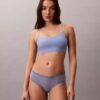 Culotte Hipster en microfibre extensible avec dentelle Culotte Hipster en microfibre extensible avec dentelle