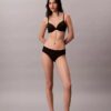Culotte Hipster en microfibre extensible avec dentelle Culotte Hipster en microfibre extensible avec dentelle