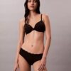 Culotte Hipster en microfibre extensible avec dentelle Culotte Hipster en microfibre extensible avec dentelle