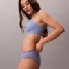 Culotte Hipster en microfibre extensible avec dentelle Culotte Hipster en microfibre extensible avec dentelle