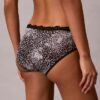 Culotte Hipster en microfibre extensible avec dentelle Culotte Hipster en microfibre extensible avec dentelle