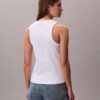 Débardeur à côtes avec logo Débardeur à côtes avec logo