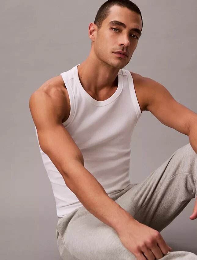 Débardeur de nuit en Cotton Stretch Débardeur de nuit en Cotton Stretch