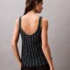 Débardeur en coton crocheté avec perles Débardeur en coton crocheté avec perles