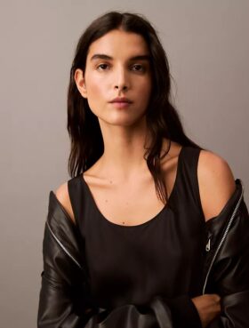 Débardeur en satin de viscose