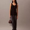 Débardeur en satin de viscose Débardeur en satin de viscose