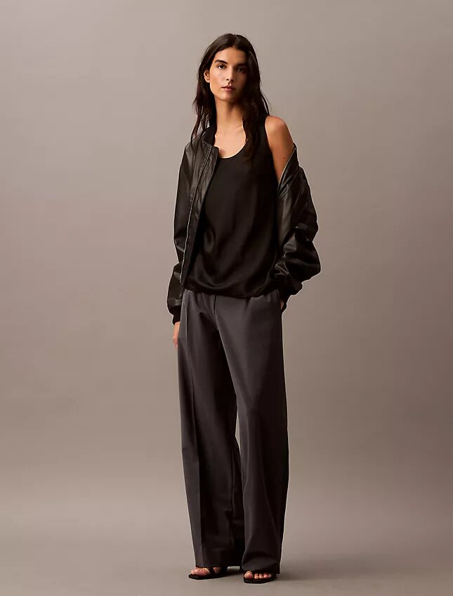 Débardeur en satin de viscose Débardeur en satin de viscose