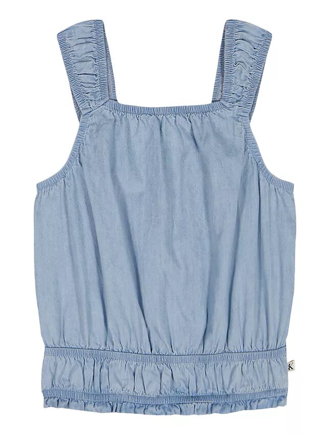 Débardeur smocké pour filles Débardeur smocké pour filles
