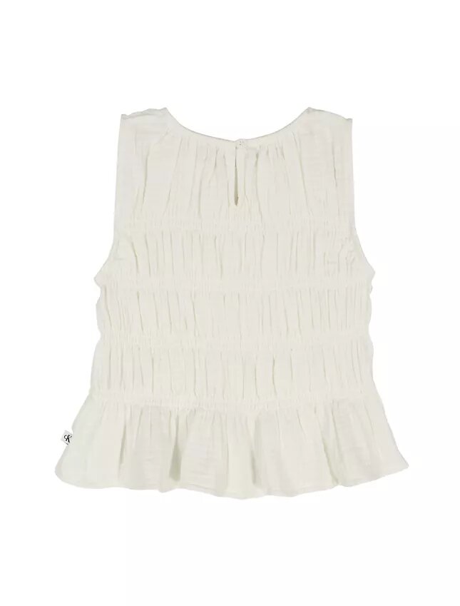Débardeur smocké pour filles Débardeur smocké pour filles