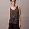 Débardeur texturé jacquard Débardeur texturé jacquard