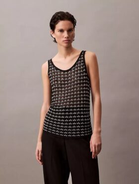 Débardeur texturé jacquard