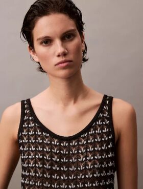 Débardeur texturé jacquard