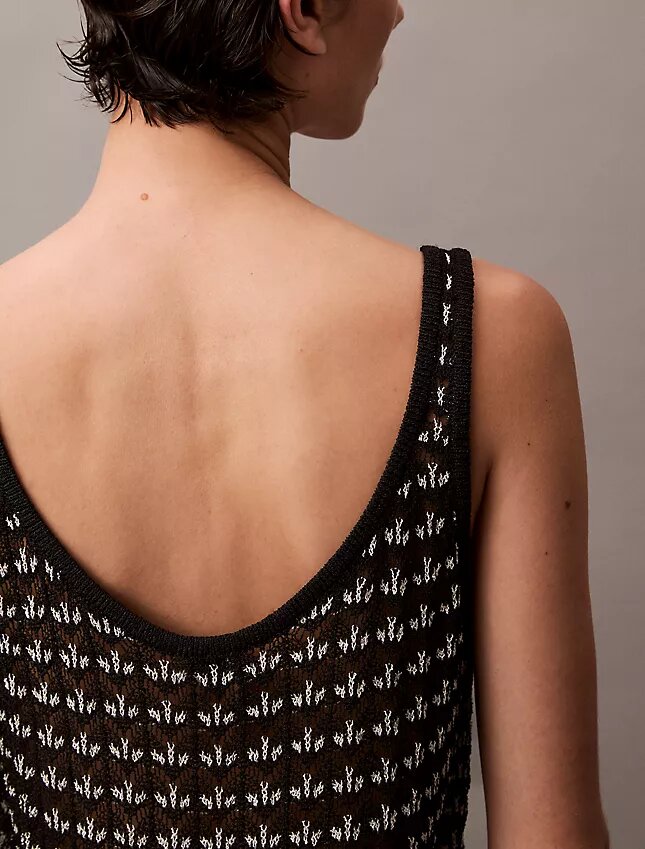 Débardeur texturé jacquard Débardeur texturé jacquard