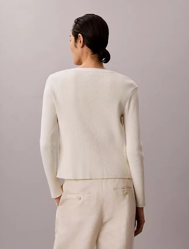 Ensemble cardigan et débardeur en coton côtelé Ensemble cardigan et débardeur en coton côtelé