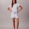 Ensemble t-shirt et short en mélange de viscose et de coton Ensemble t-shirt et short en mélange de viscose et de coton