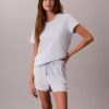 Ensemble t-shirt et short en mélange de viscose et de coton Ensemble t-shirt et short en mélange de viscose et de coton