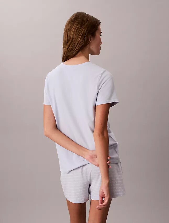 Ensemble t-shirt et short en mélange de viscose et de coton Ensemble t-shirt et short en mélange de viscose et de coton