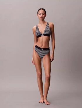 Extensible Microfiber Monogram Thong