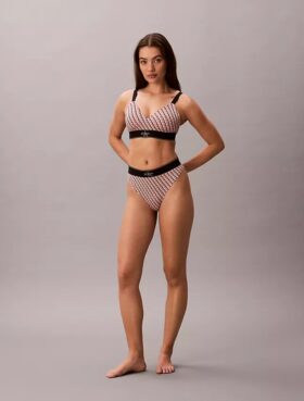 Extensible Microfiber Monogram Thong