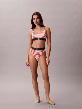 Extensible Microfiber Monogram Thong