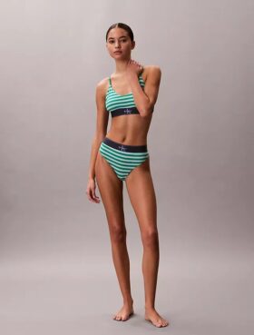Extensible Microfiber Monogram Thong