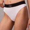 Extensible Microfiber Monogram Thong