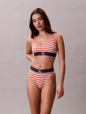 Extensible Microfiber Monogram Thong