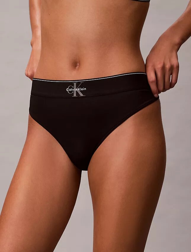Extensible Microfiber Monogram Thong Extensible Microfiber Monogram Thong