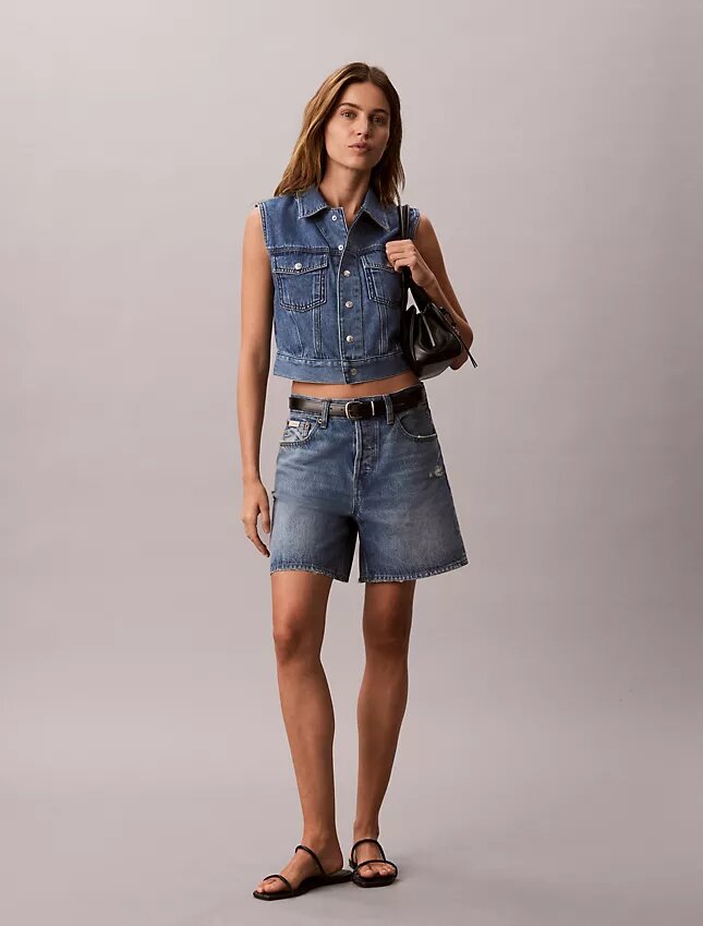 Gilet sans manches en Denim Gilet sans manches en Denim