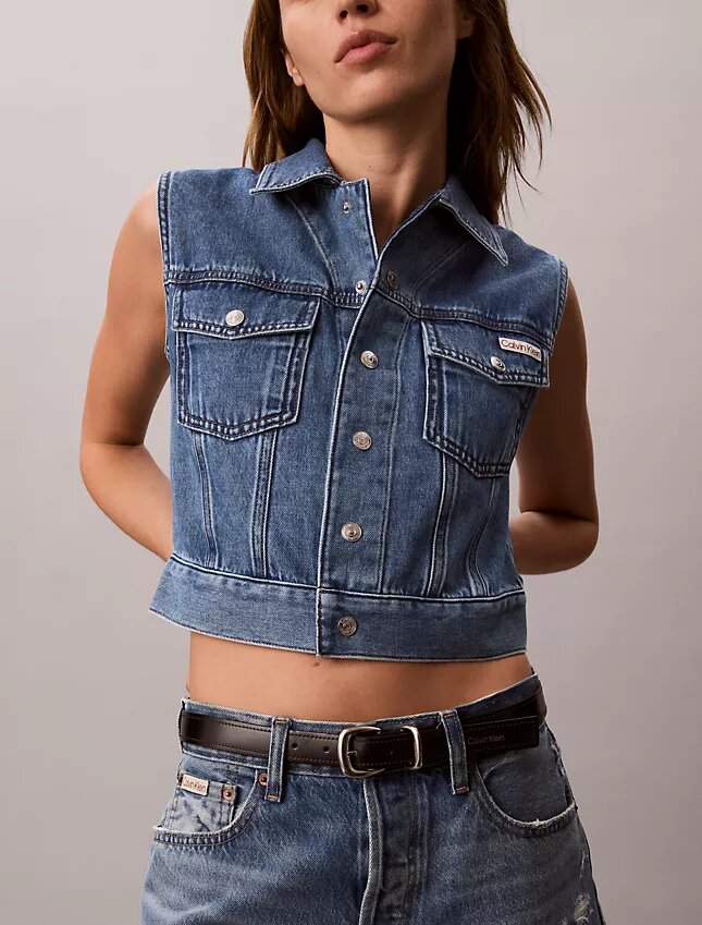 Gilet sans manches en Denim Gilet sans manches en Denim