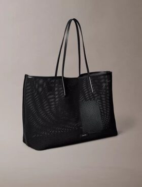 Grand sac fourre-tout en filet avec logo emblématique