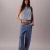 Haut court en denim Haut court en denim