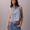 Haut court en denim Haut court en denim