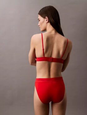 Haut de bikini triangle avec logo moderne