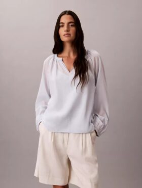 Haut sans manches léger en mélange de coton