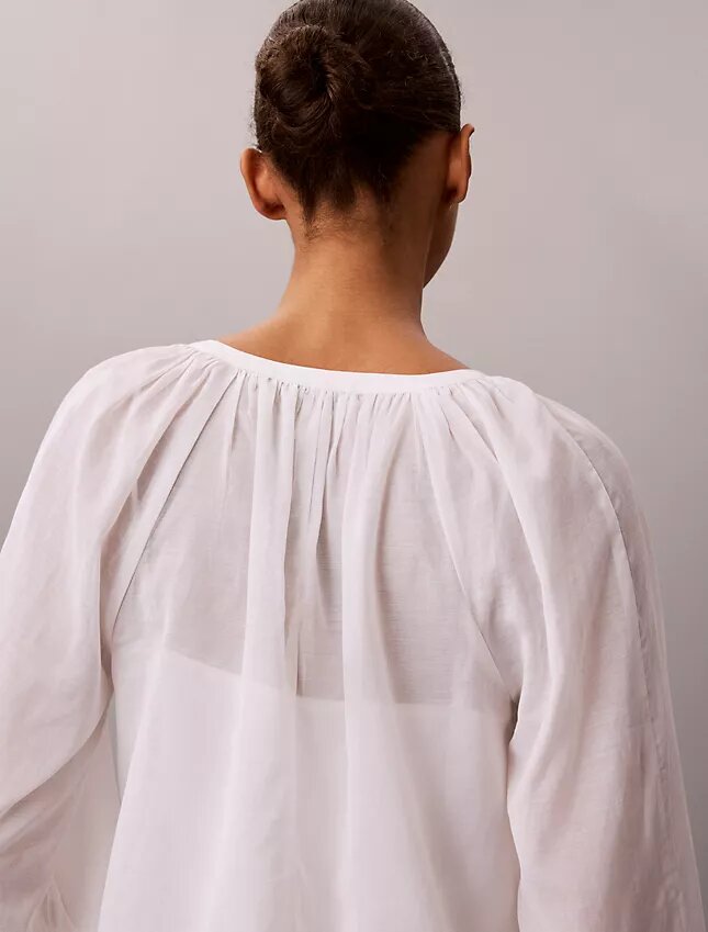 Haut sans manches léger en mélange de coton Haut sans manches léger en mélange de coton