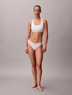 Icon Thong en coton et Modal rayé