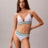 Icon Thong en coton et Modal rayé