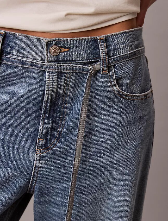Jean baggy taille basse avec ceinture Jean baggy taille basse avec ceinture