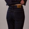 Jean taille haute, court et évasé