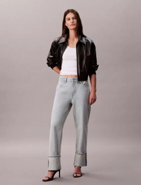 Jeans ample à revers larges Jeans ample à revers larges