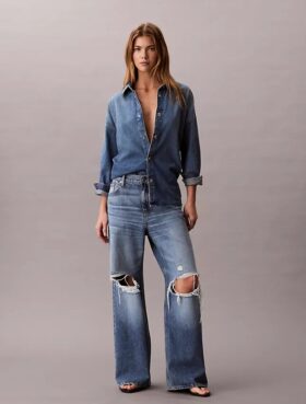 Jeans baggy taille basse