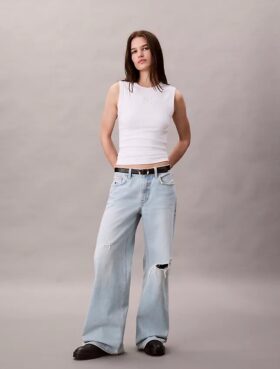 Jeans baggy taille basse