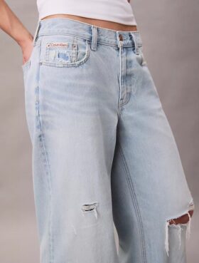 Jeans baggy taille basse