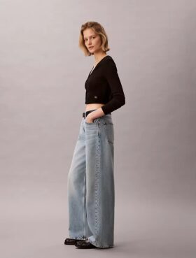 Jeans baggy taille basse